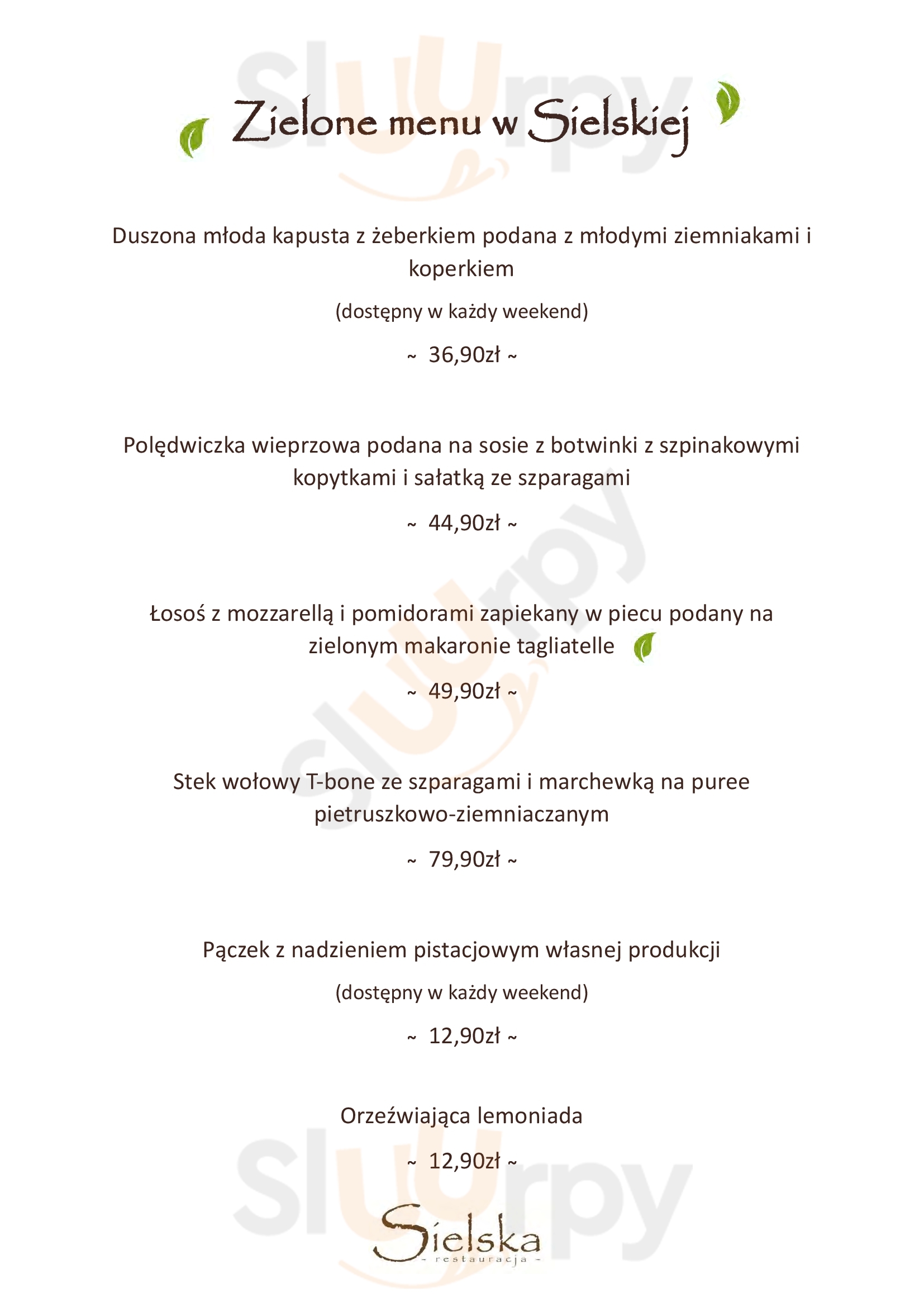 Restauracja Sielska Biała Podlaska Menu - 1