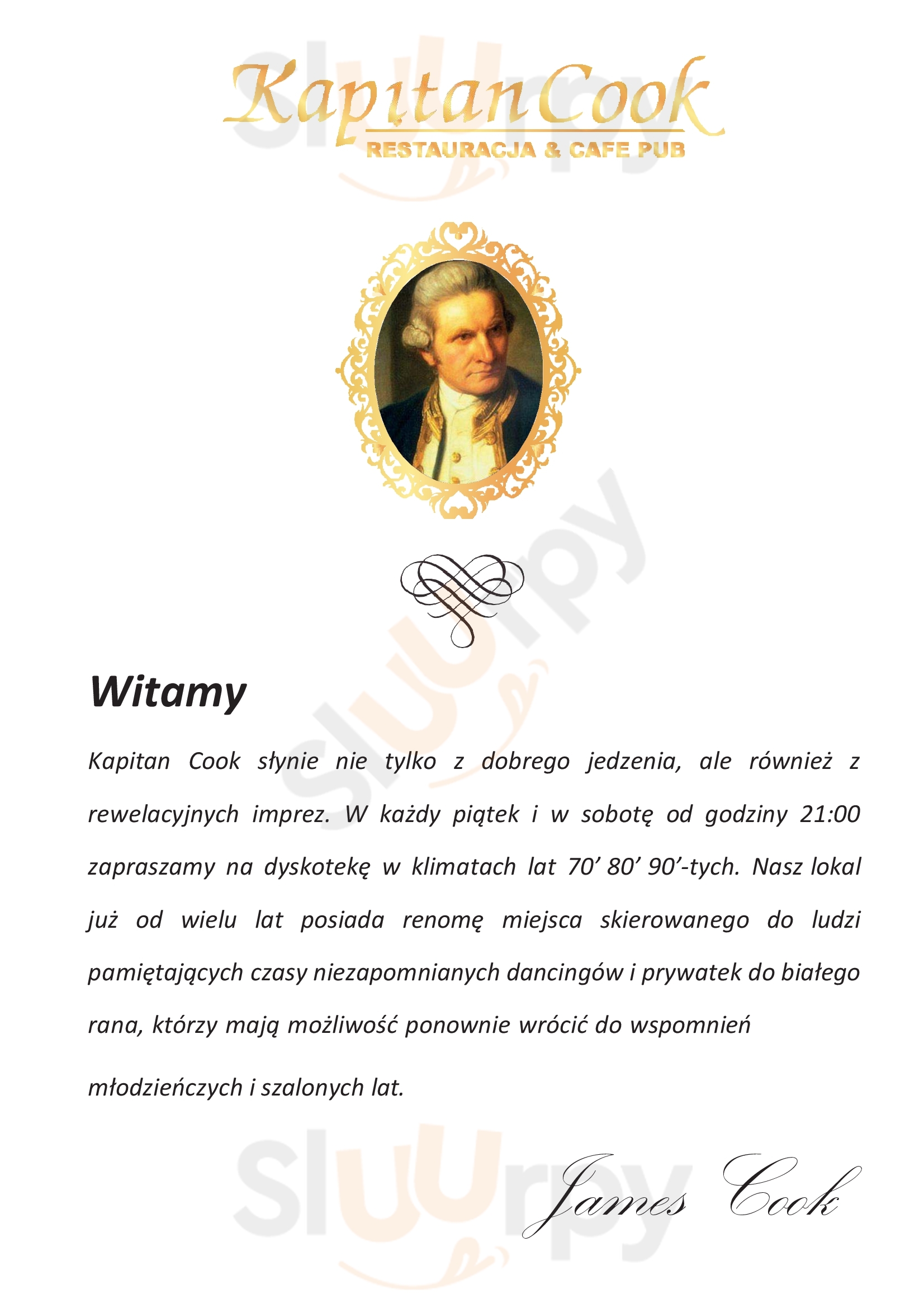 Kapitan Cook Gdynia Menu - 1