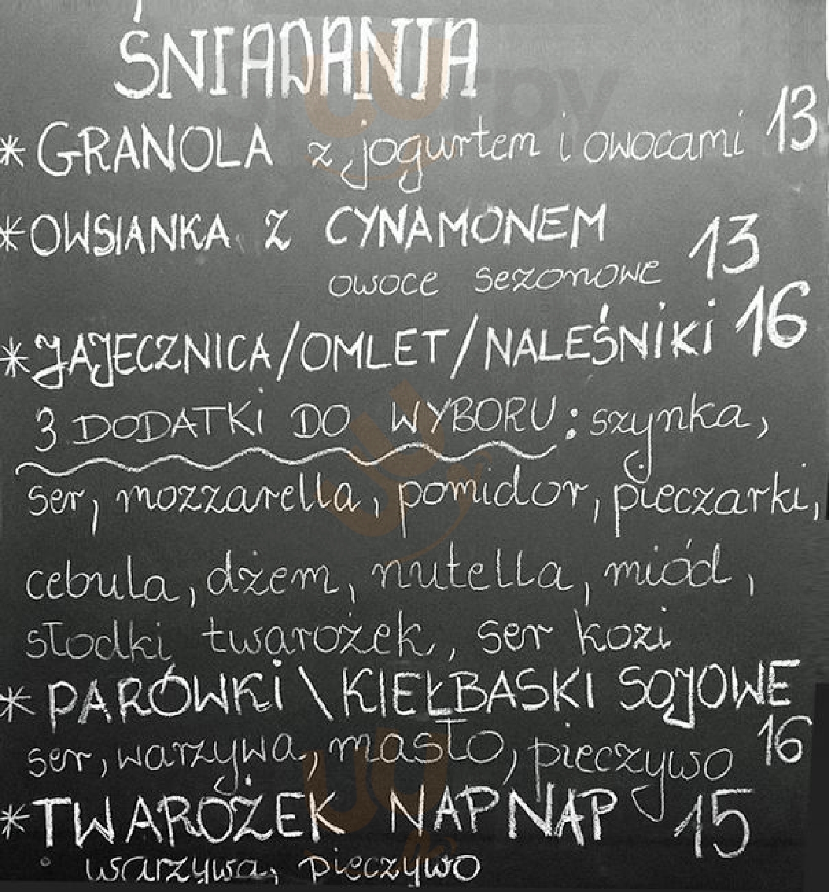 Napnap Cafe Kraków Menu - 1