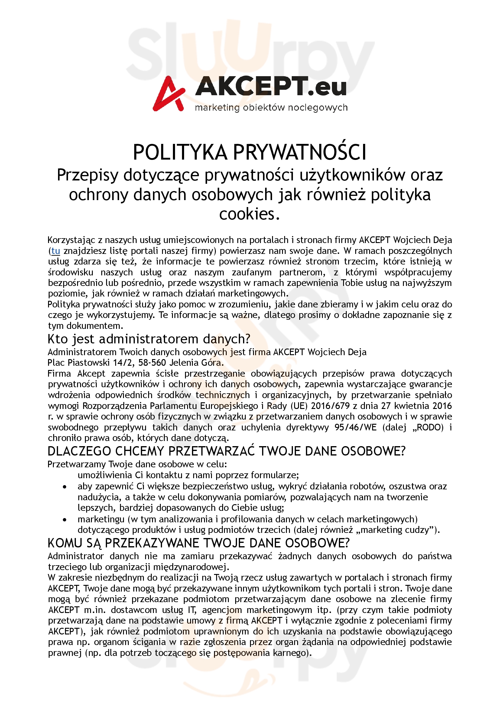 Kuchnia Polska Bar U Dudków Niechorze Menu - 1