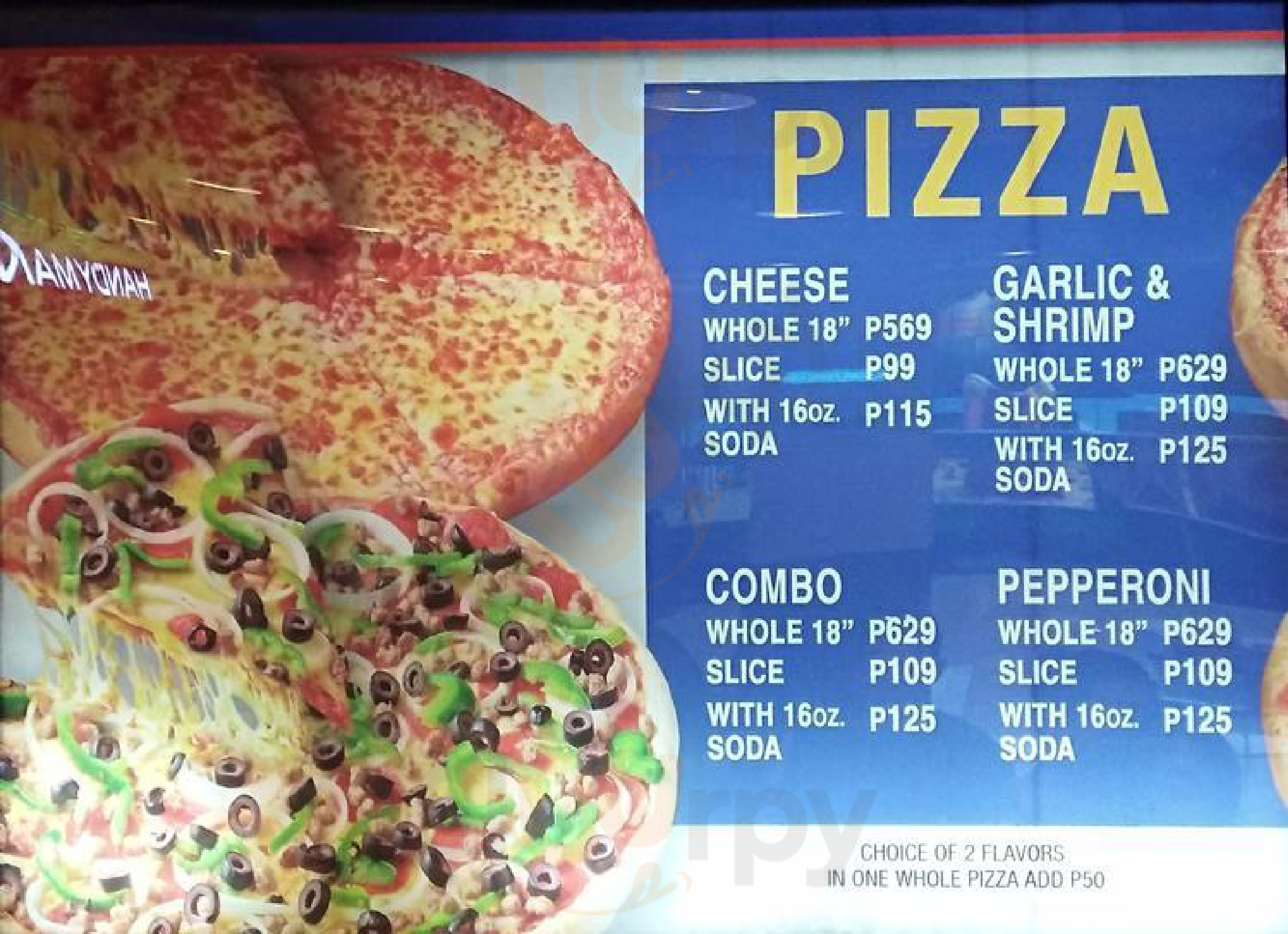 S&r New York Style Pizza Cebu City Menu - 1