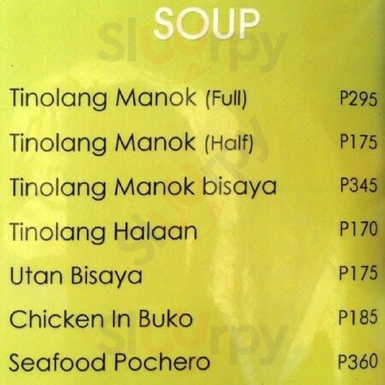 Lantaw Srp Cebu City Menu - 1