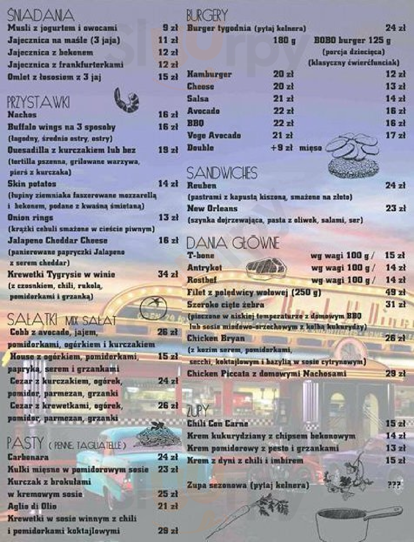 Na-zarty Warszawa Menu - 1