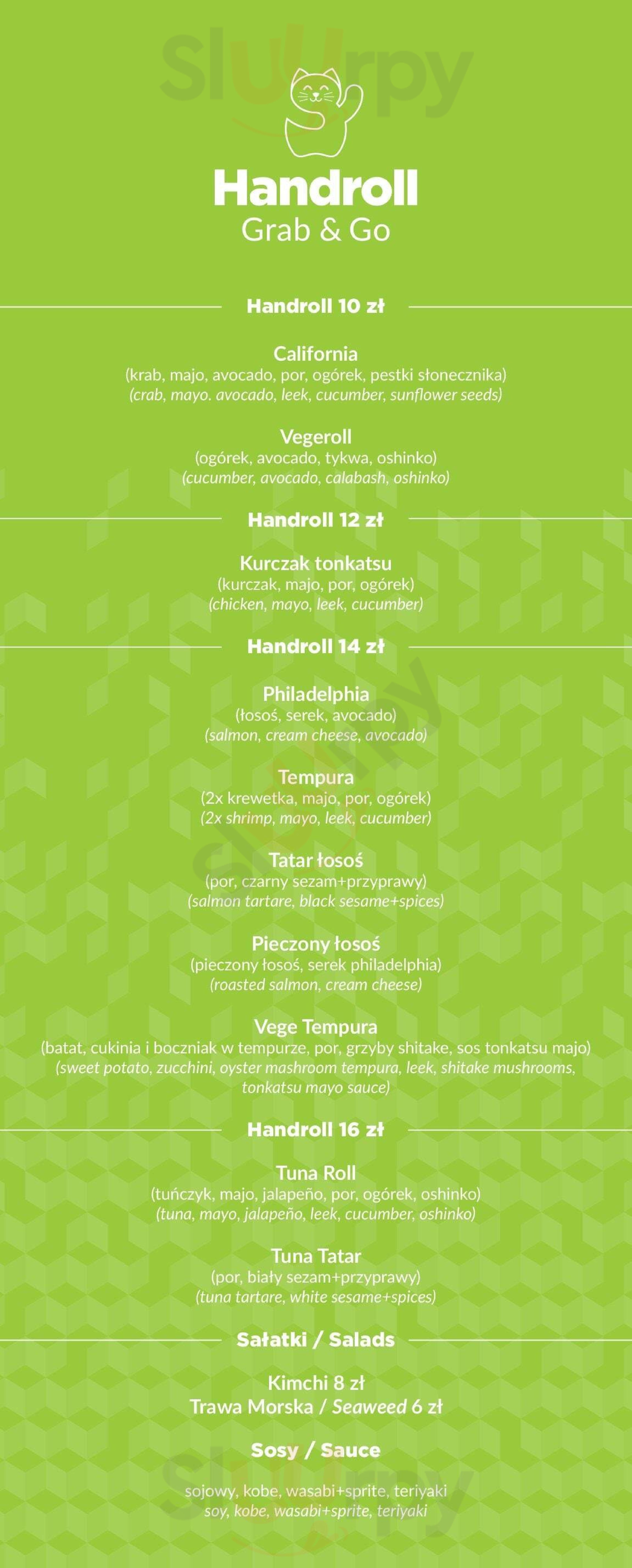 Handroll Warszawa Menu - 1