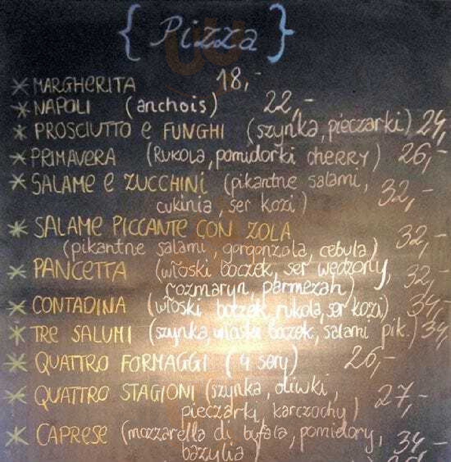 Boscaiola Pizzeria Warszawa Menu - 1