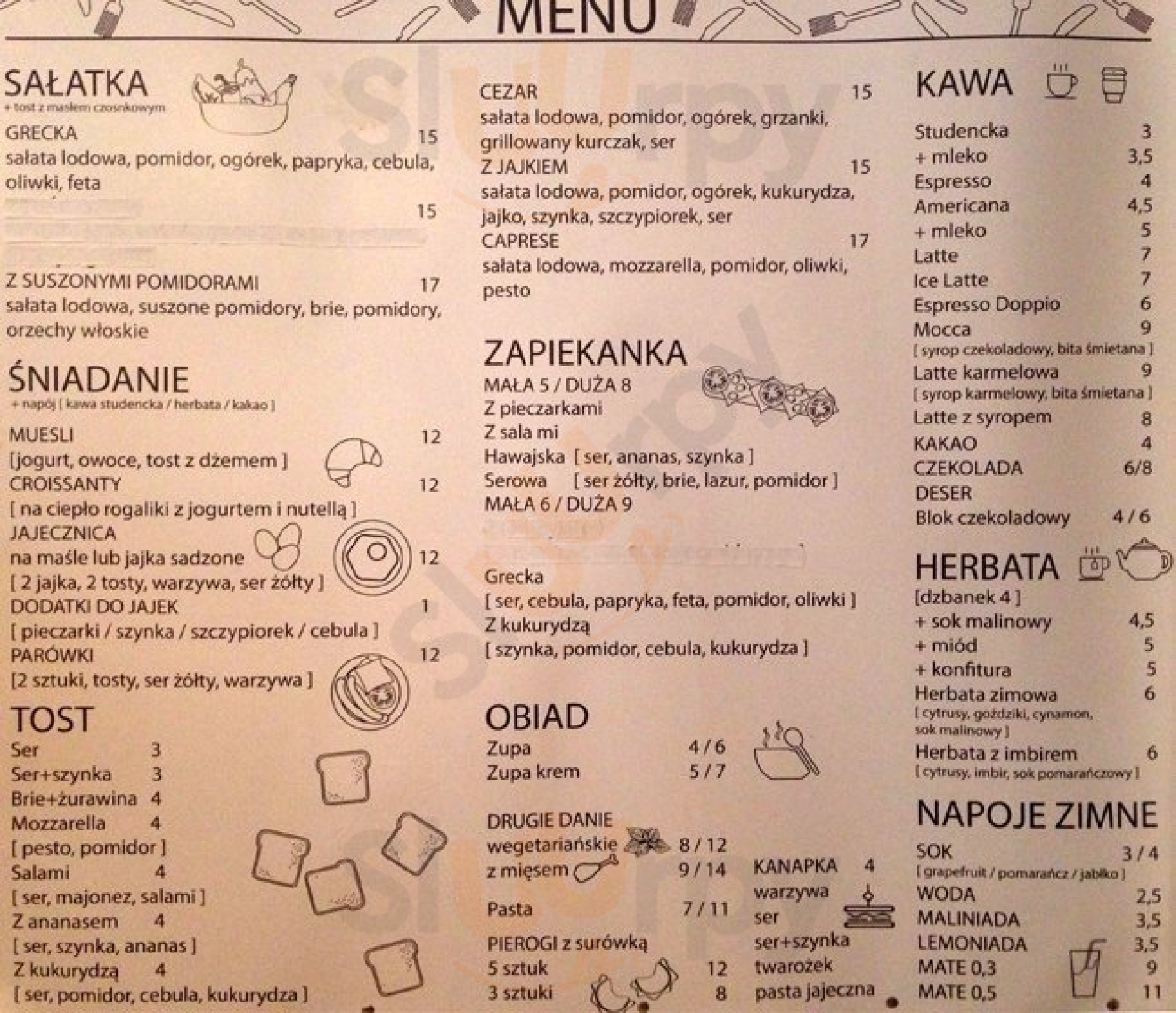 Fraza Warszawa Menu - 1