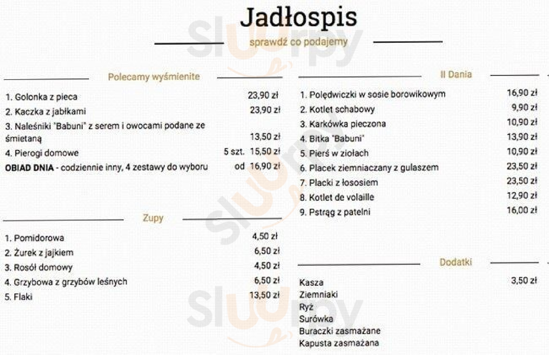 Jadło Na Żelaznej Warszawa Menu - 1