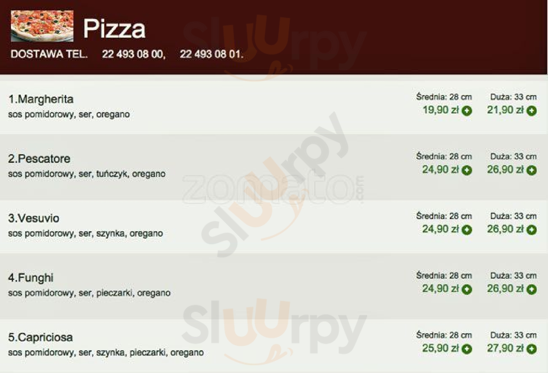 Pizzeria Gaga Warszawa Menu - 1