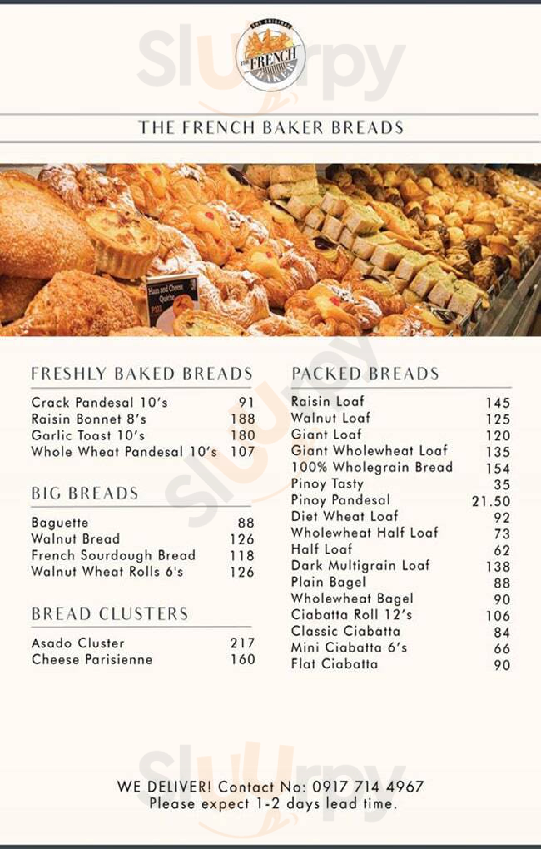 The French Baker Pasig Menu - 1