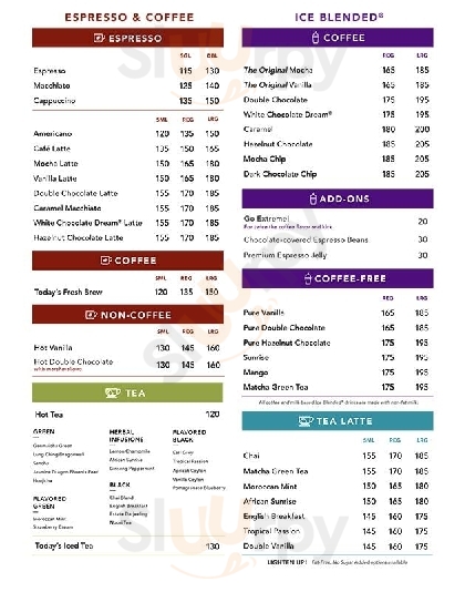 The Coffee Bean And Tea Leaf Cafe Quezon City Menu - 1