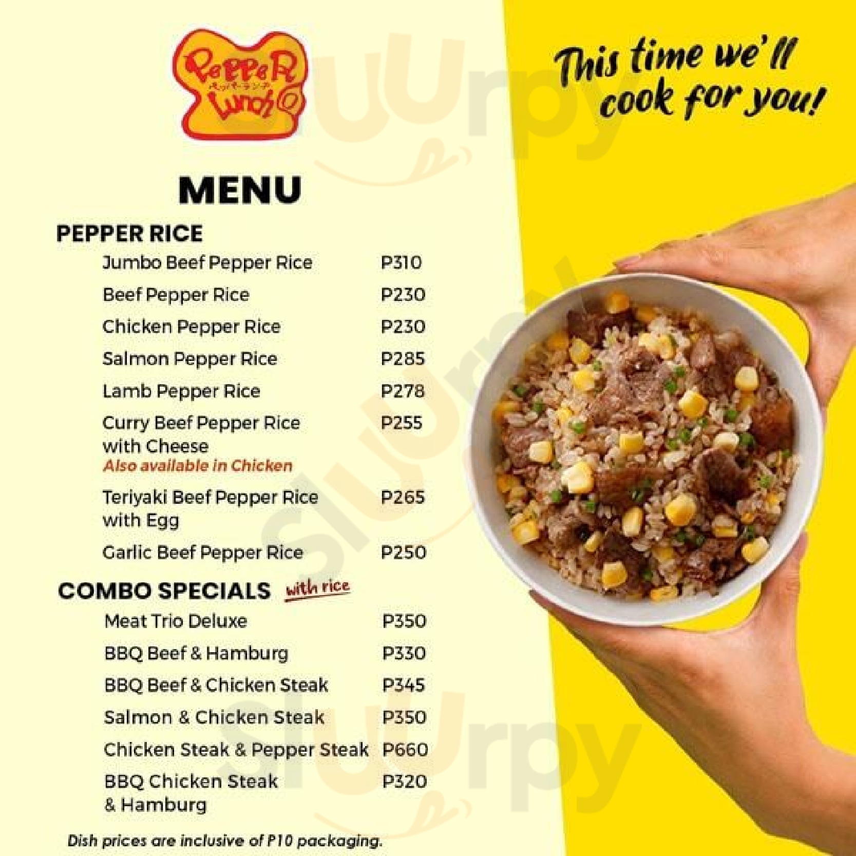 Pepper Lunch Sm Megamall Manila Menu - 1