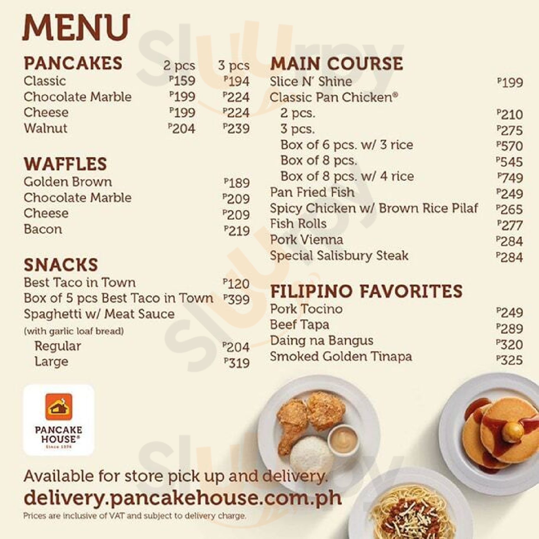 Pancake House Robinsons Galleria Quezon City Menu - 1