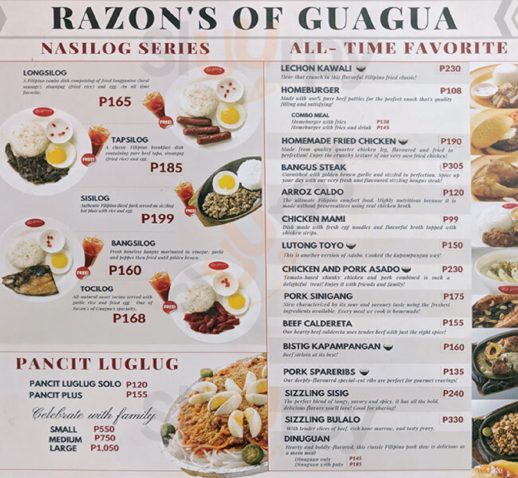 Razon's Sm Masinag Antipolo City Menu - 1