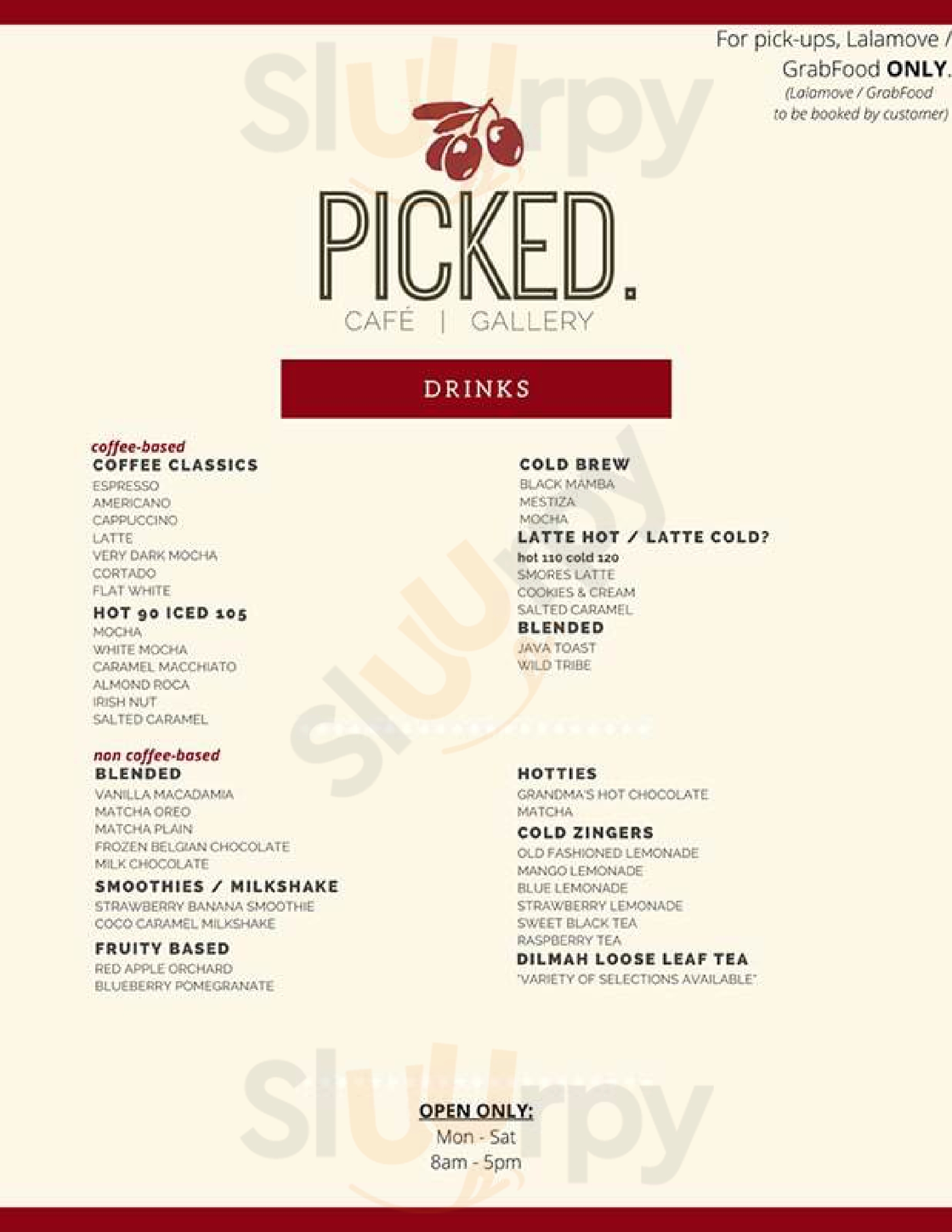 Picked Cafe And Gallery Muntinlupa Menu - 1