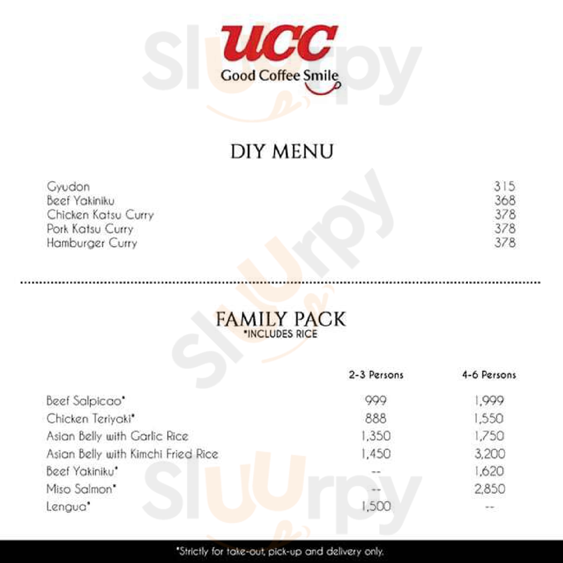 Ucc Coffee Quezon City Menu - 1