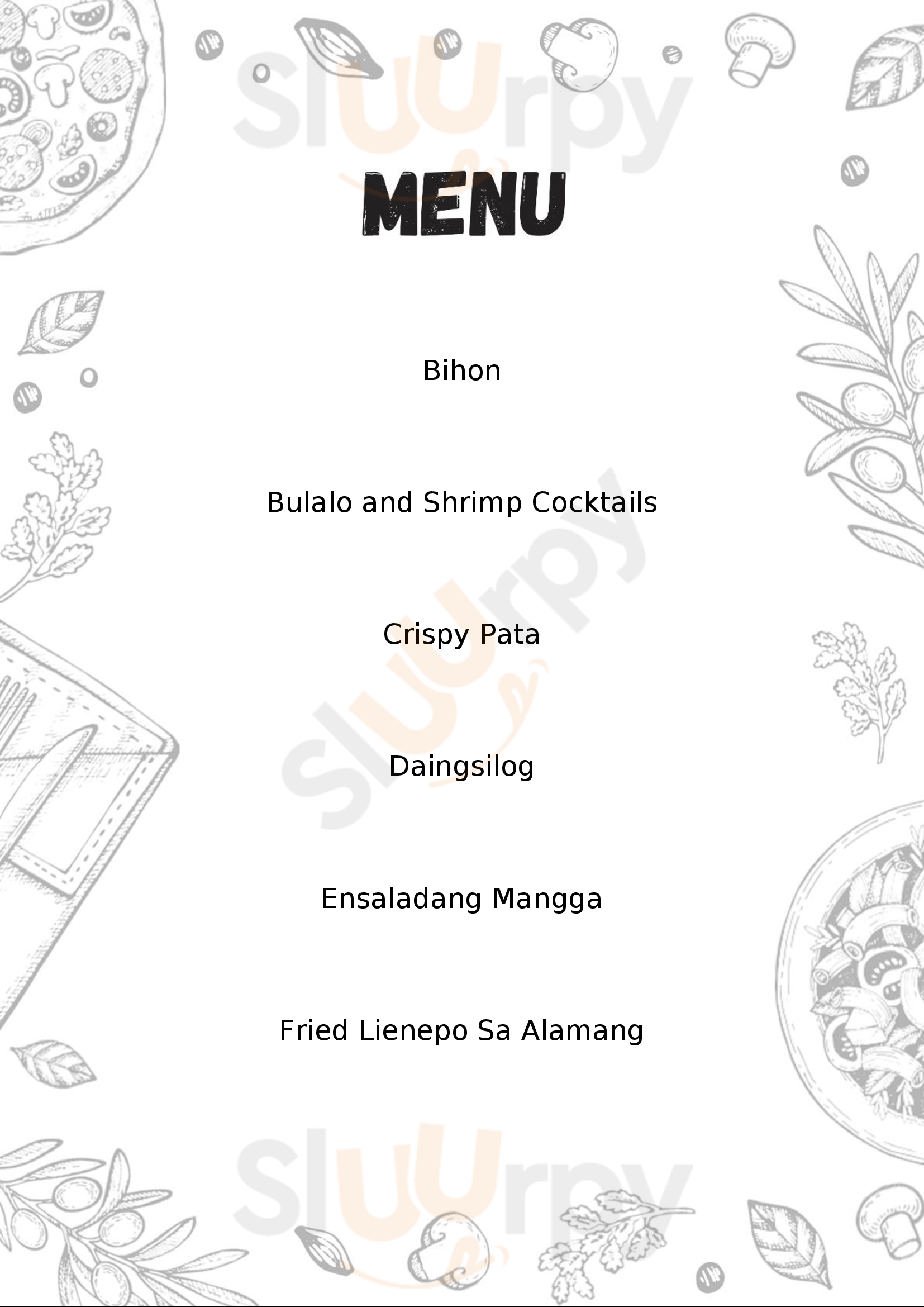 Butch Seafood And Grill Restaurant Batangas City Menu - 1