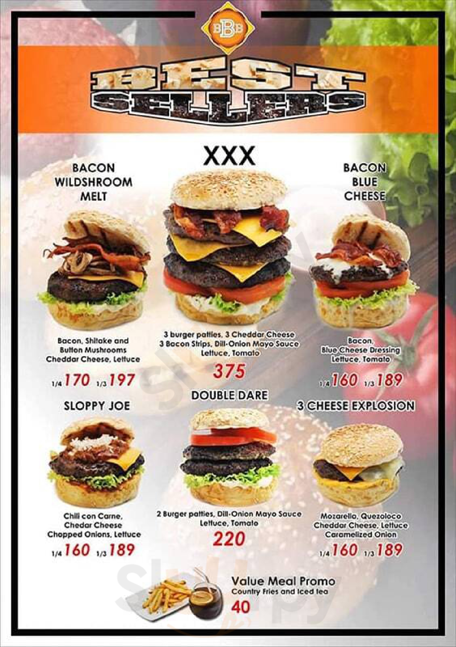 Big Better Burgers Muntinlupa Menu - 1