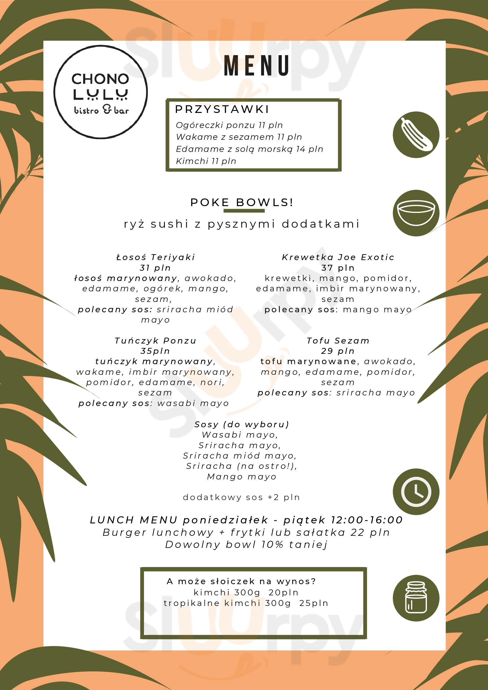 Main Menu - Chono Lulu Bistro & Bar