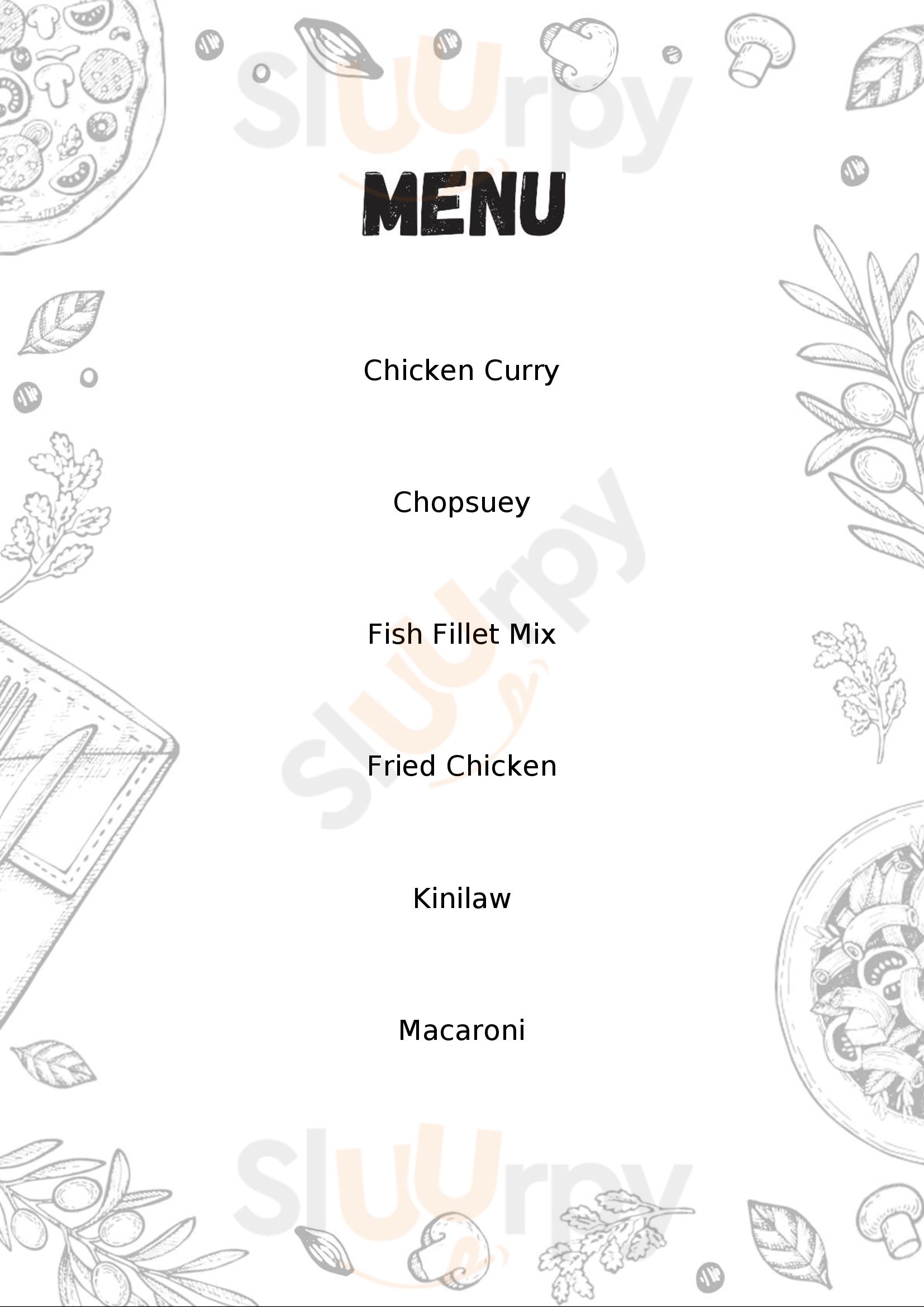 Sunburst Fried Chicken Restaurant Iligan Menu - 1