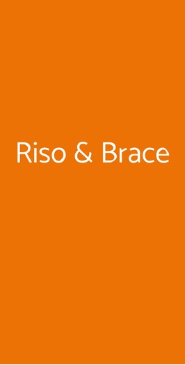 Ristorante Riso & Brace, Empoli