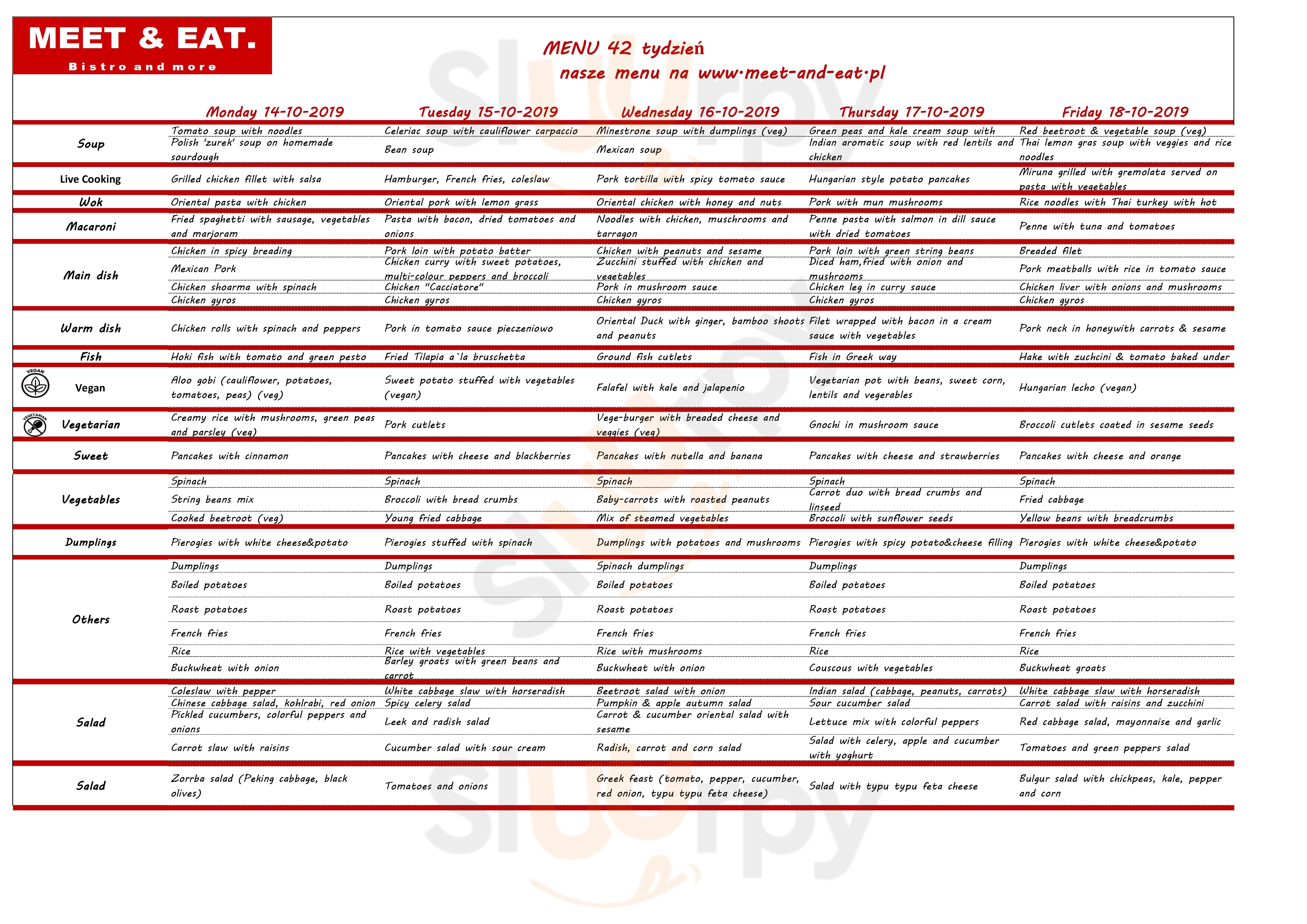 Meet&eat Warszawa Menu - 1