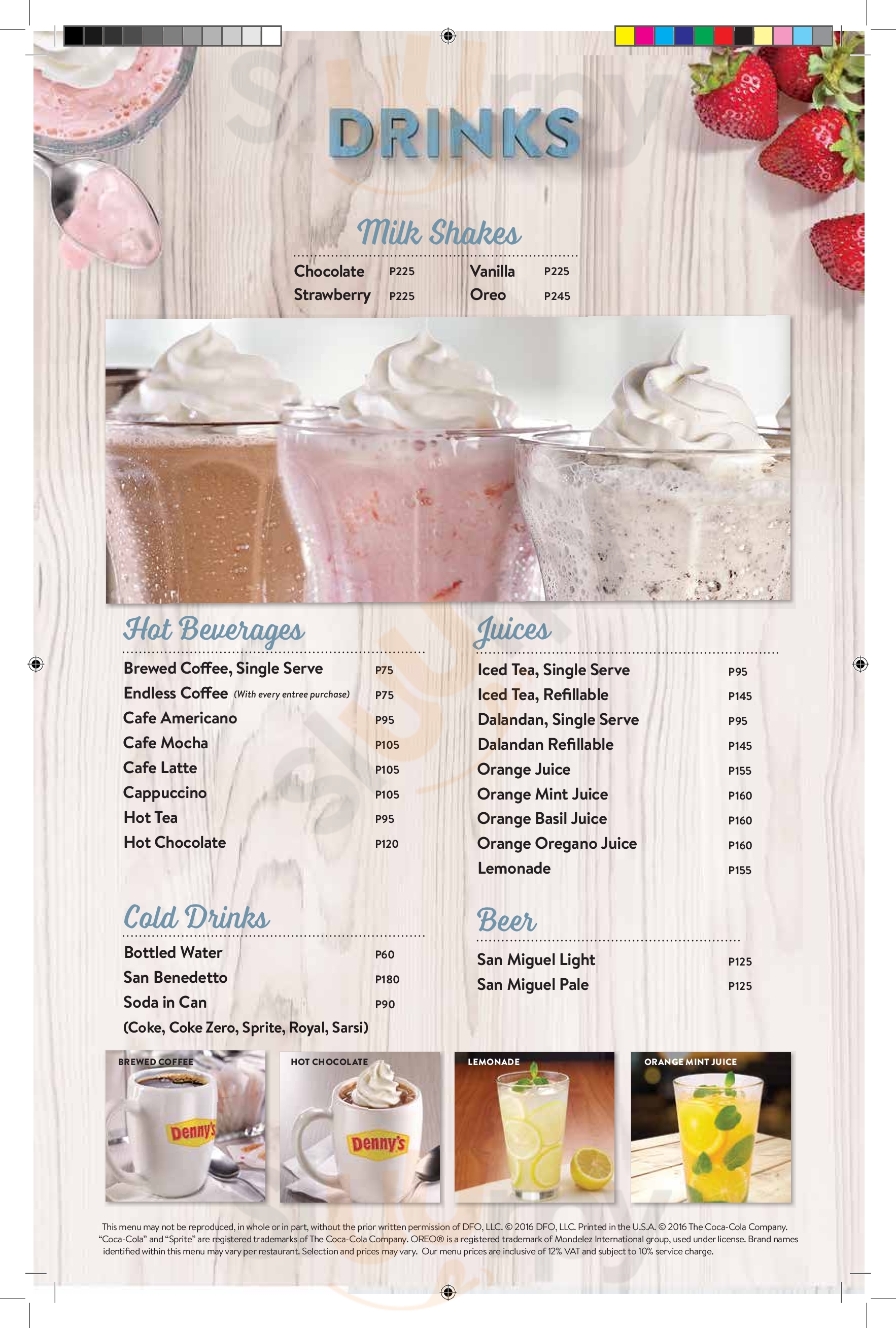 Main Menu - Denny’s