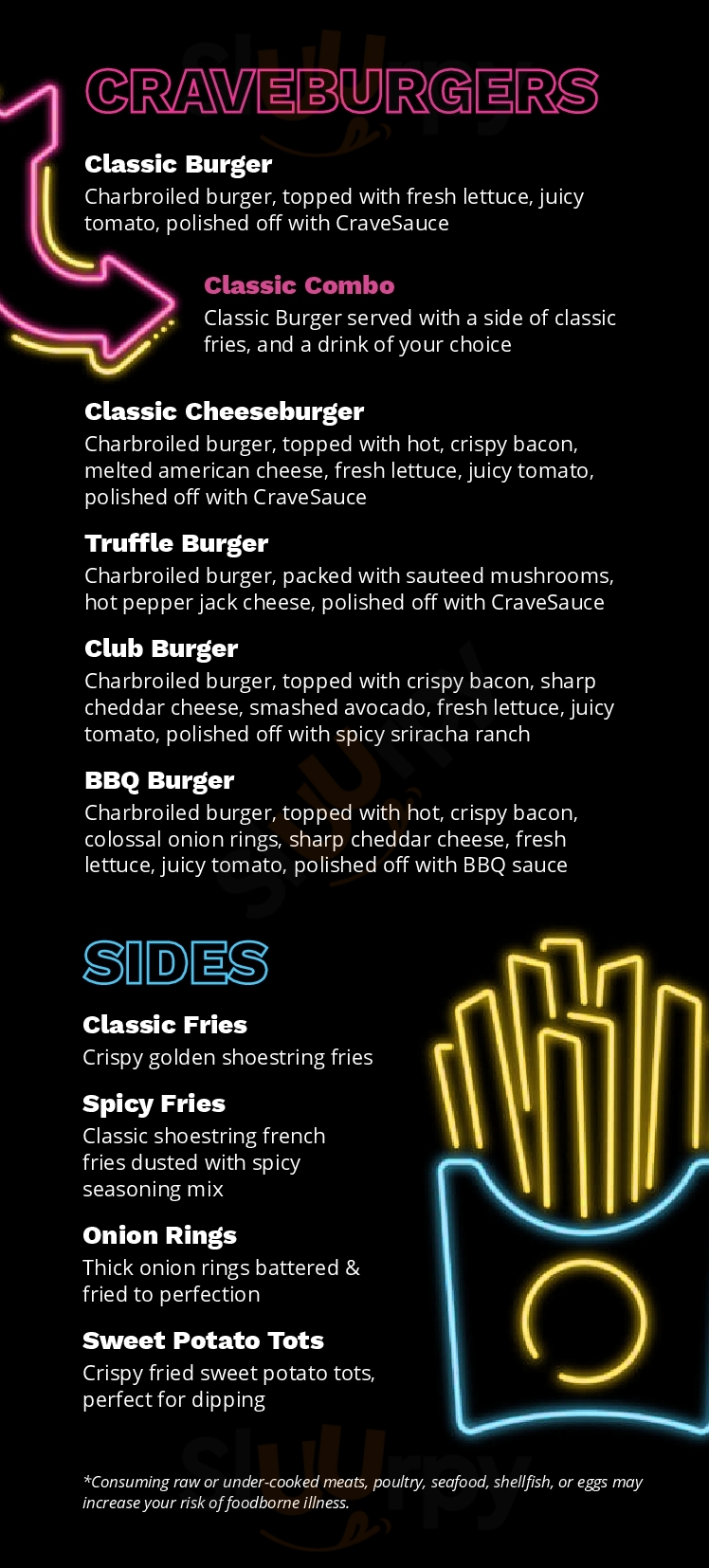 Main Menu - Crave Burger
