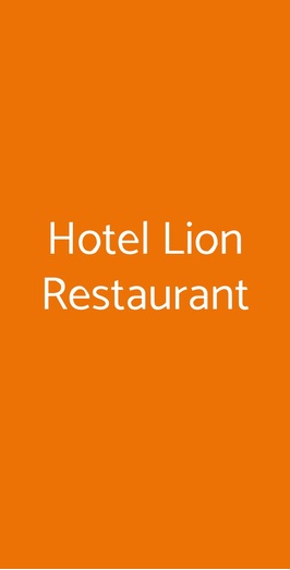 Hotel Lion Ristorante Pizzeria, Roure