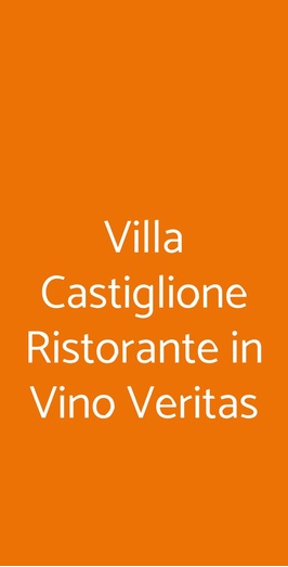 Villa Castiglione Ristorante, Impruneta