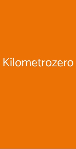 Kilometrozero Ristorante Pizzeria, Cagliari