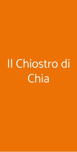 Il Chiostro Di Chia, Domus de Maria