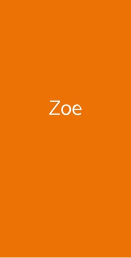 Zoe, Firenze