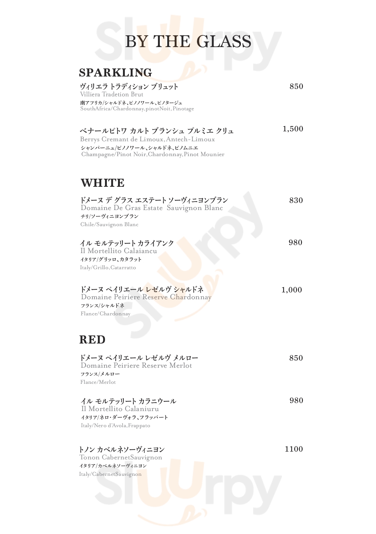 Main Menu - ガーブ ピンティーノ