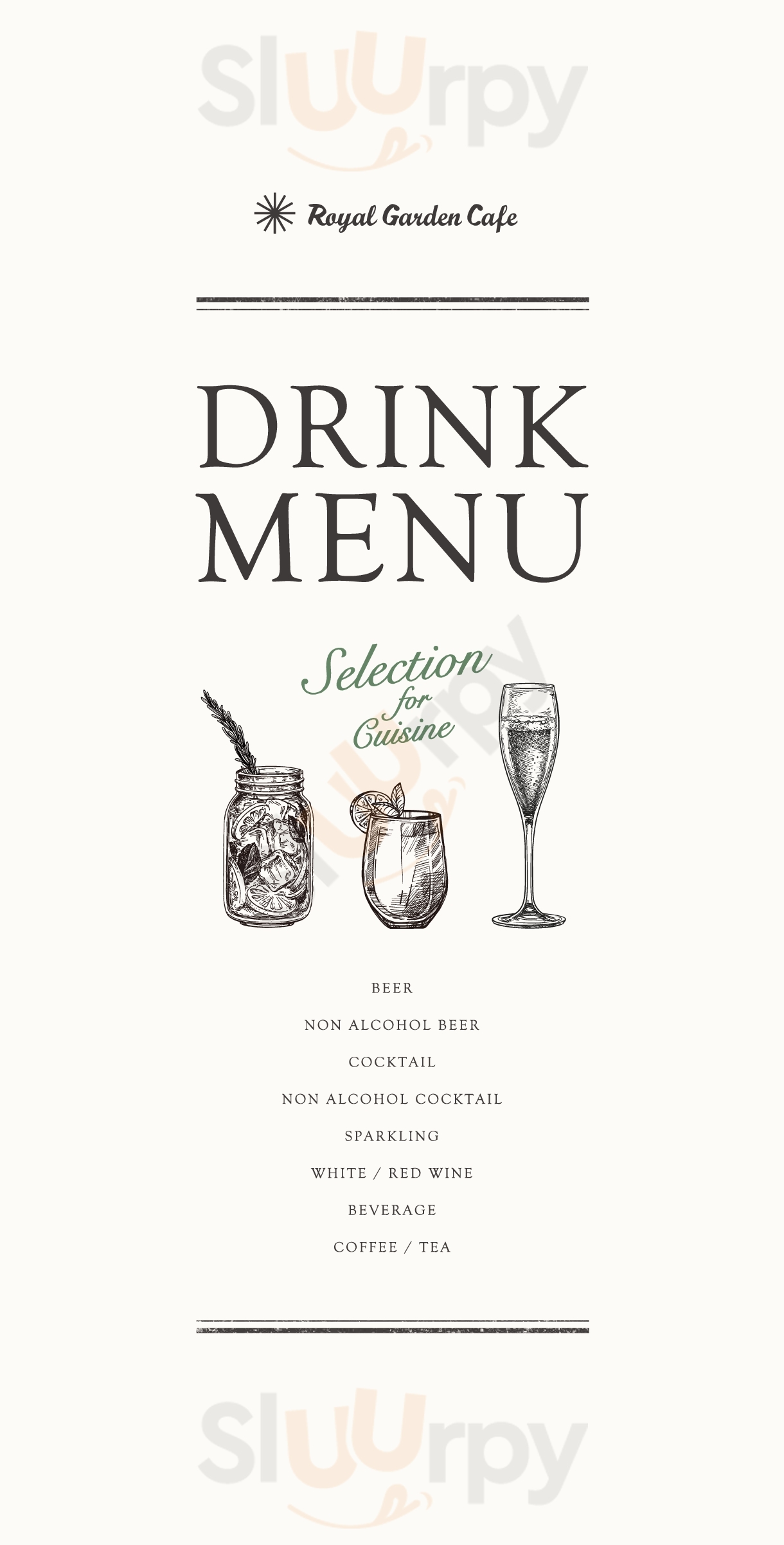 Main Menu - ロイヤルガーデンカフェ 渋谷