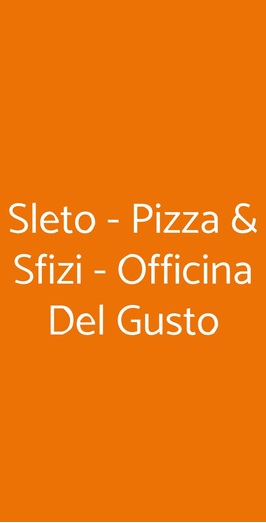 Sleto Sicilian Food, Catania