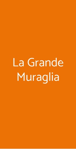 La Grande Muraglia, Catania