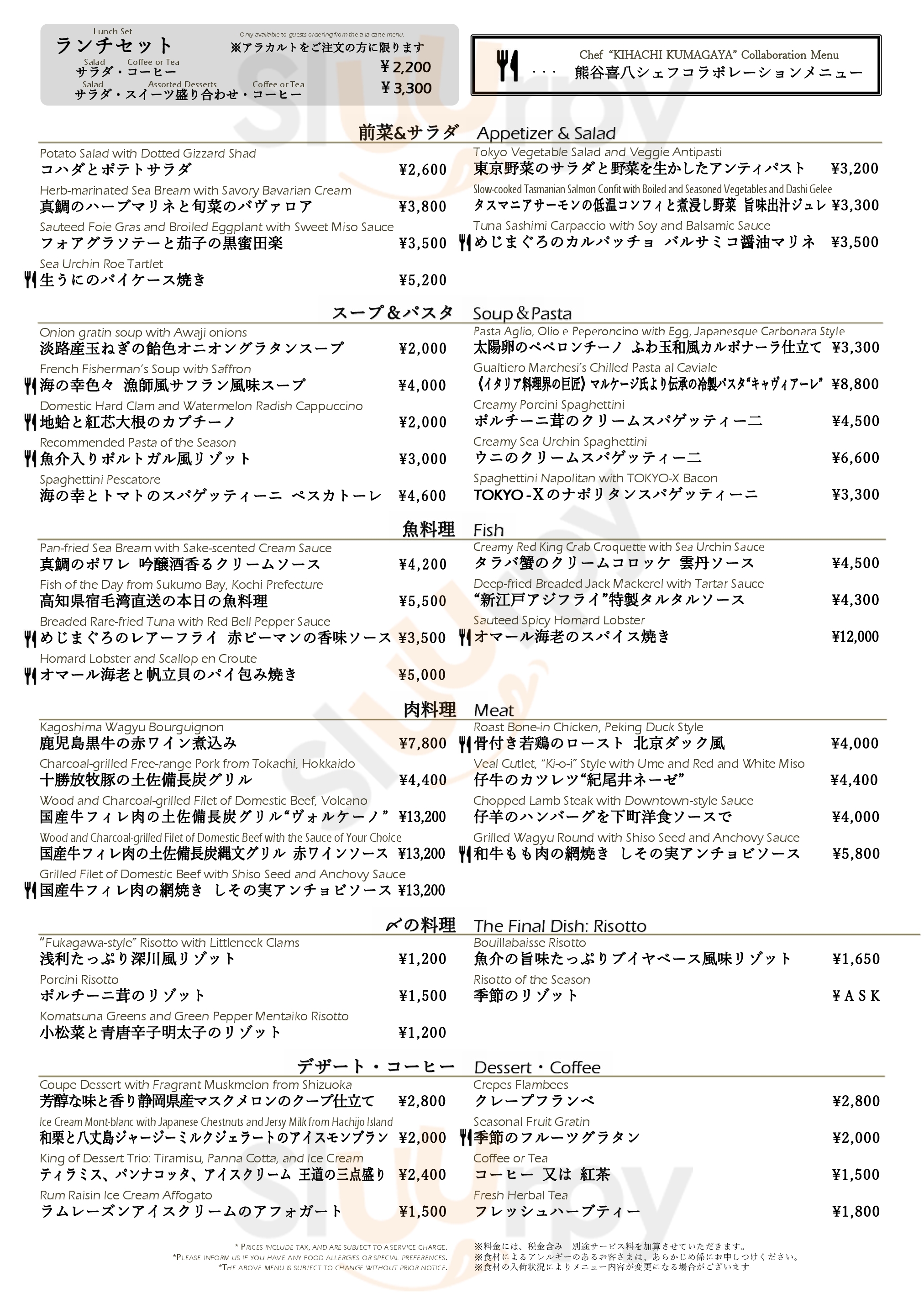 バー・カプリ 千代田区 Menu - 1