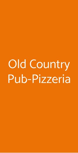 Old Country Pizzeria, Bonarcado