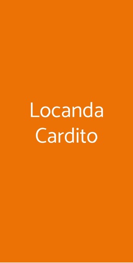 Locanda Cardito, Amatrice