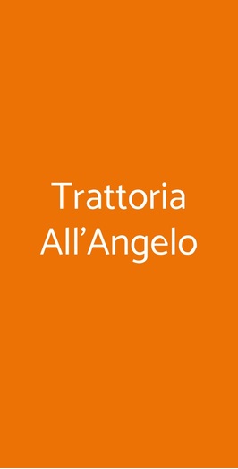 Trattoria All'angelo, Piovene Rocchette