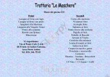 Trattoria Le Maschere, Genova