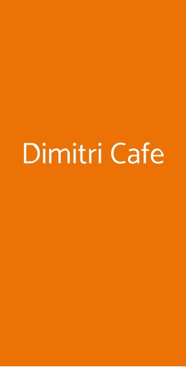 Dimitri Cafe, Altavilla Vicentina