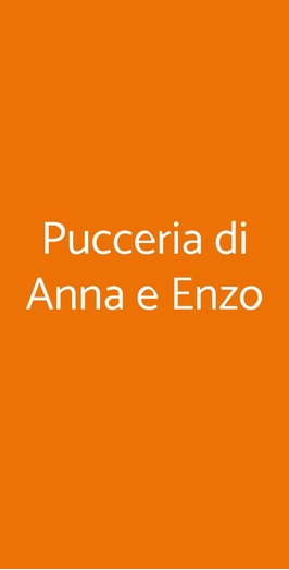 Pucceria Di Anna E Enzo - Nòstos, La Spezia