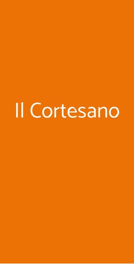 Il Cortesano, Faicchio