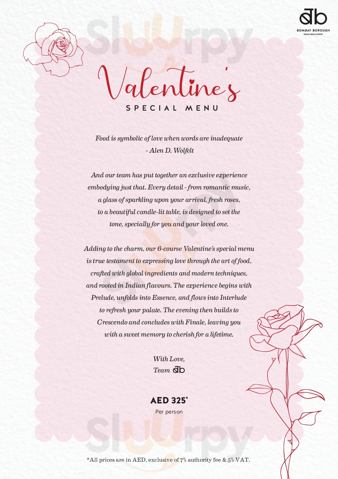 Main Menu - ‪bombay Borough‬