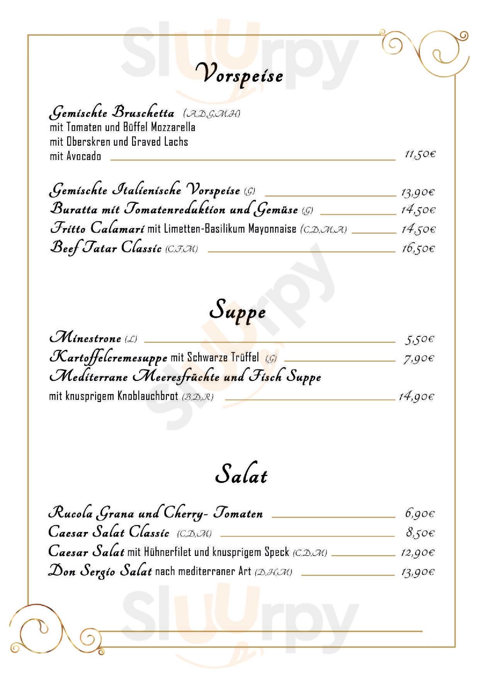 Don Sergio Wien Menu - 1