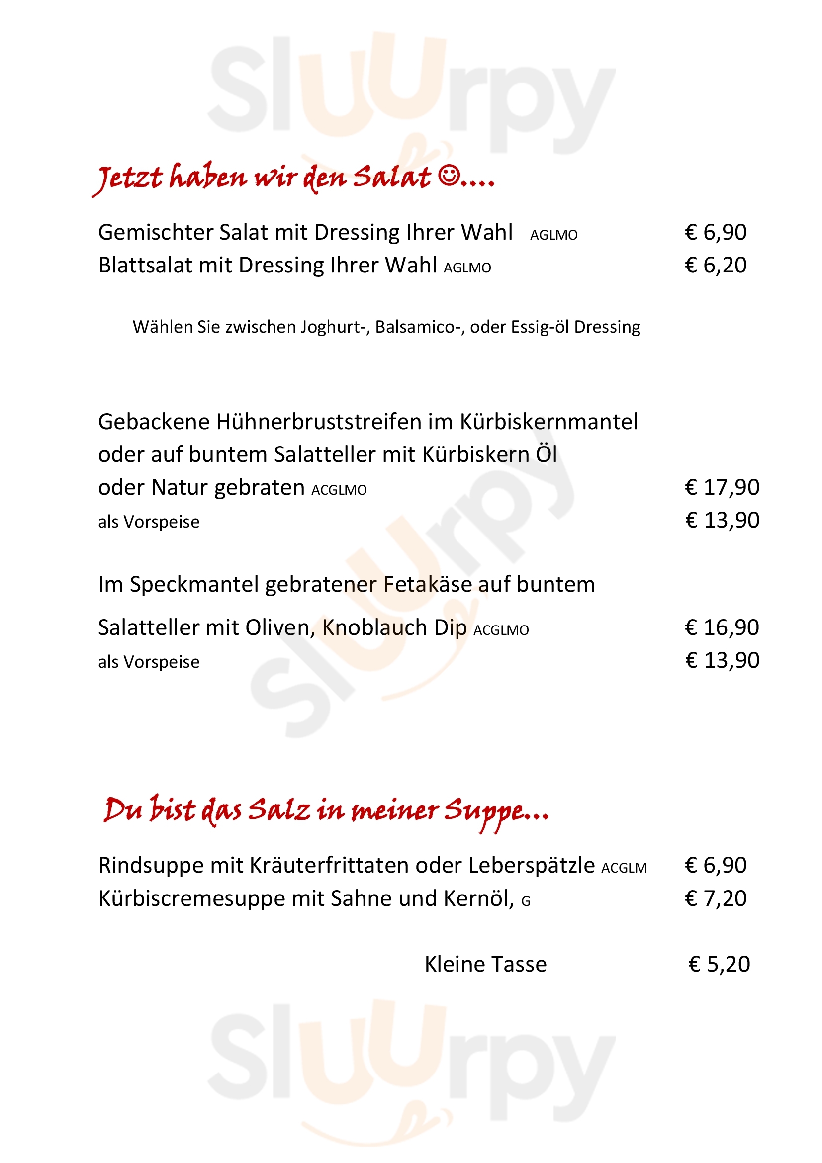 Seestüble Klösterle Menu - 1