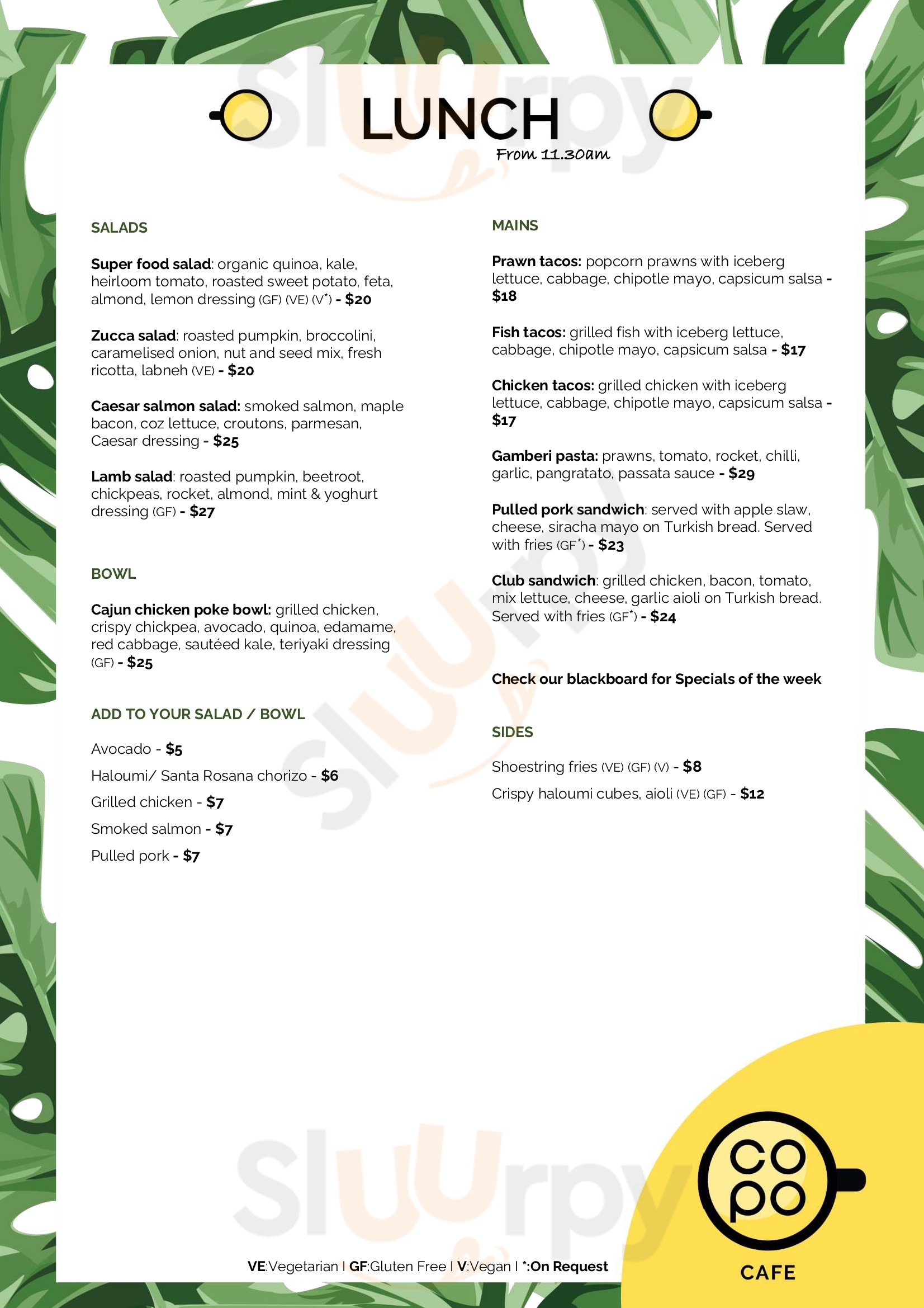 Kioske Tempo Pty Ltd Drummoyne Menu - 1