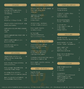 Pucca Noosa & Gin Bar menu