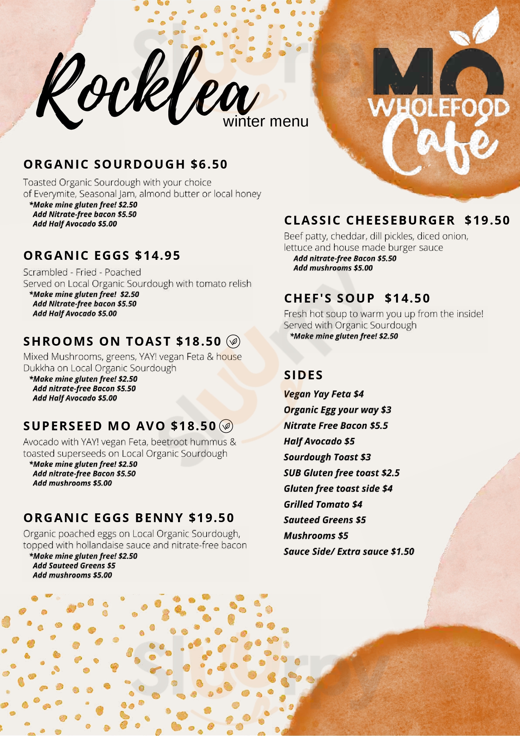 Market Organics Brisbane Menu - 1